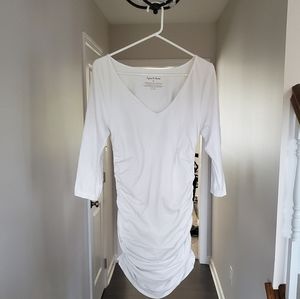 Ingrid & Isabelle White Maternity Top